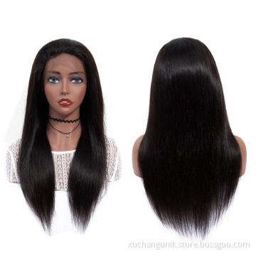 Straight Lace Front Wigs Human Hair with Baby Hair Brazilian Virgin for Black Women 150% Density Pre Plucked 13x4 Swiss Lace